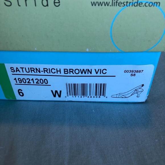 Life Stride Slingback Heels Size 6W NEW - Picture 5 of 5